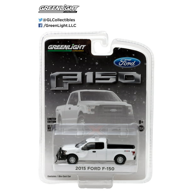 Black 2015 Ford F-150 LT 1//64 Scale Diecast Model Toy Car Greenlight 27840E
